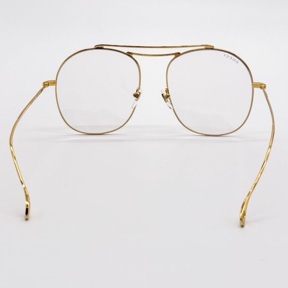 NEW GUCCI GG1479S 001 EYEGLASSES WOMEN GOLD AVIATOR EYEWEAR GUCCI - Picture 9 of 13